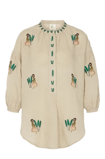 Bluse Sassafras aus Leinen