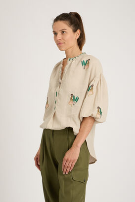 Bluse Sassafras aus Leinen