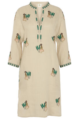 Kleid Sappire aus Leinen