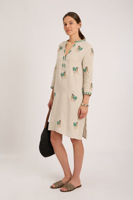 Kleid Sappire aus Leinen
