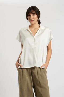 Bluse aus Seidenstretch