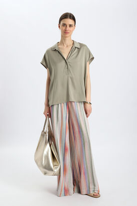 Bluse aus Seidenstretch