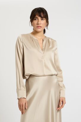 Bluse aus Seidenstretch