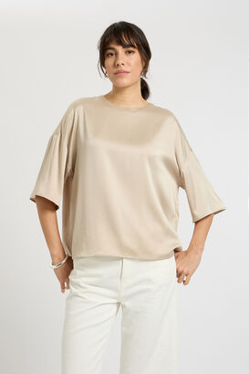 Bluse aus Seidenstretch