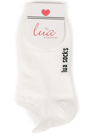Sneakersocken mit Herz Applikation