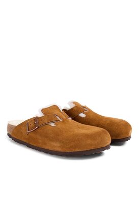 Mules Boston mit Lammfell