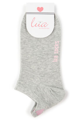 Sneakersocken mit Herz Applikation