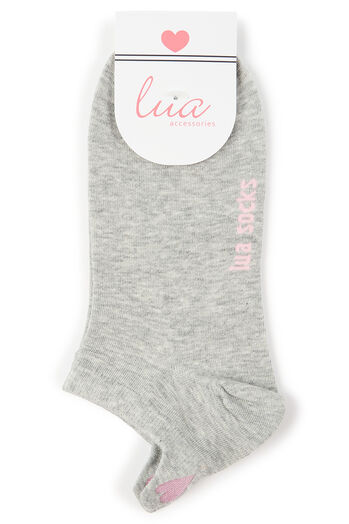 Sneakersocken mit Herz Applikation