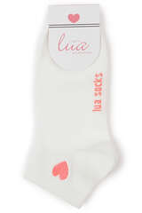 Socken mit Herz Stickerei