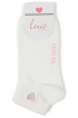 Socken mit Herz Stickerei