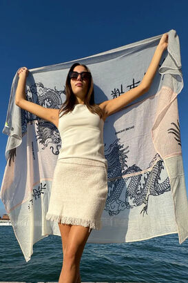 Cashmere Tuch Chinese Dragon