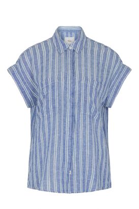 Bluse Cito mit Leinen