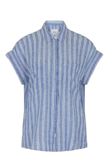 Bluse Cito mit Leinen
