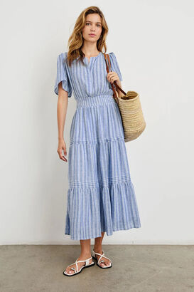 Kleid Cannes mit Leinen
