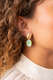 Ohrringe Oval Strass Pendant