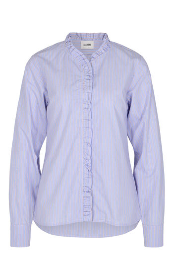 Bluse mit Rüschenbesatz
