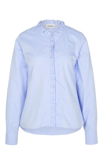 Bluse mit Rüschenbesatz