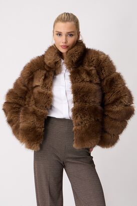 Fake Fur Jacke Fox