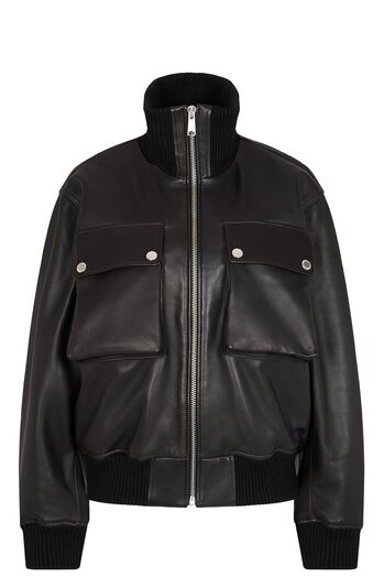 Bomberjacke aus Leder