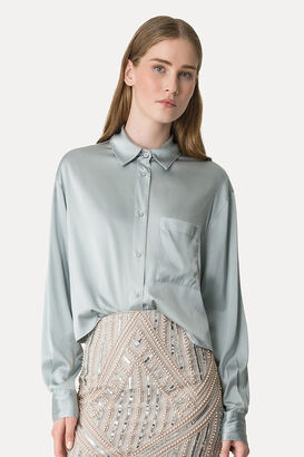 Bluse aus Seidenstretch 