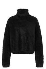 Brushed Cashmere Turtleneck Pullover  