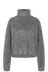 Brushed Cashmere Turtleneck Pullover   