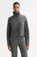 Brushed Cashmere Turtleneck Pullover   
