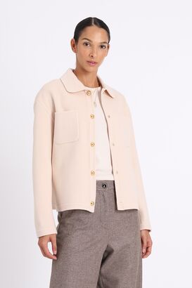 Doubleface Jacke aus Wolle 