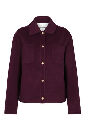 Doubleface Jacke aus Wolle 