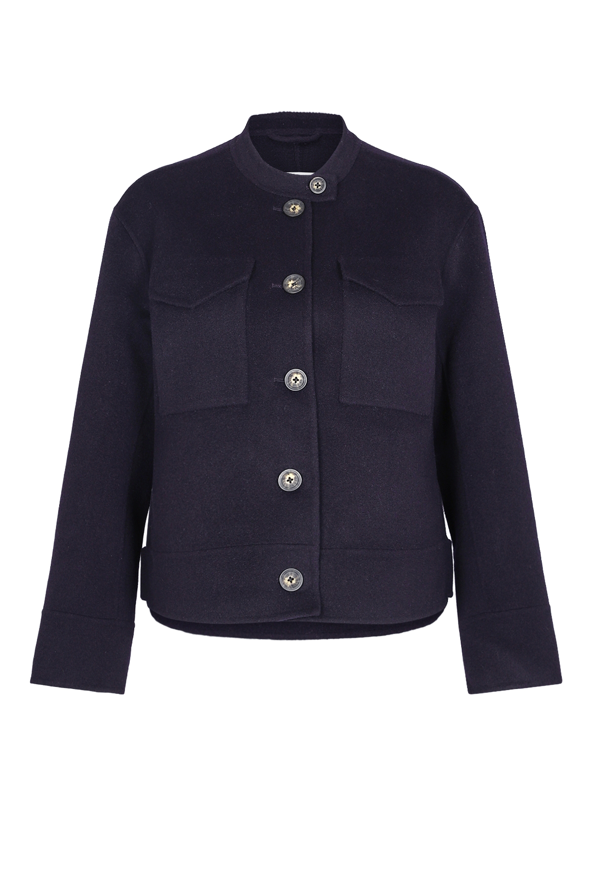 Doubleface Jacke aus Wolle 