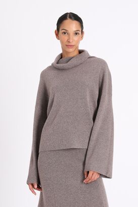 Rollkragen-Pullover aus Merino
