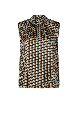 Top aus Seidenstretch 