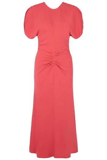 Midikleid mit Raffung