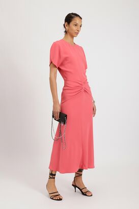 Midikleid mit Raffung