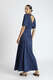 Midikleid in Satinoptik