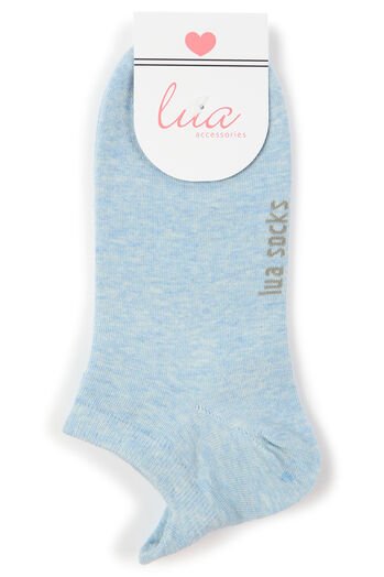 Sneakersocken mit Herz Applikation