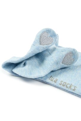 Sneakersocken mit Herz Applikation