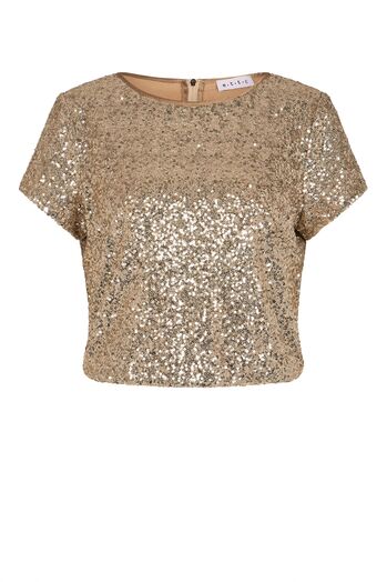 Bluse mit Pailletten
