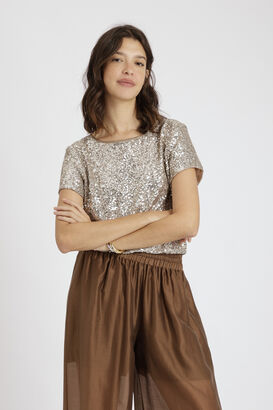 Bluse mit Pailletten
