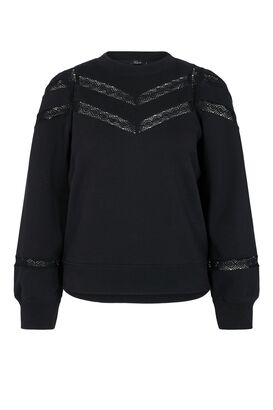 Sweatshirt Isles mit Spitzendetails