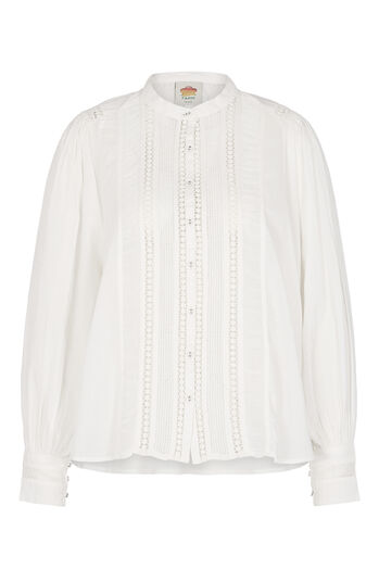 Bluse mit Spitzendetails