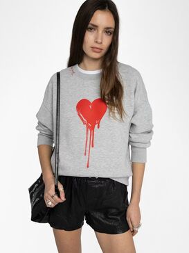 Sweatshirt Flowing Heart 