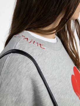 Sweatshirt Flowing Heart 