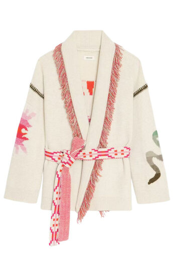 Strickjacke mit Cashmere