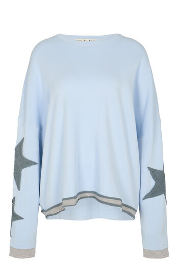 Sweatshirt mit Stern Patches