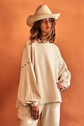 Sweatshirt Izar mit Nieten