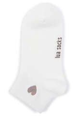 Socken mit Herz Strickerei
