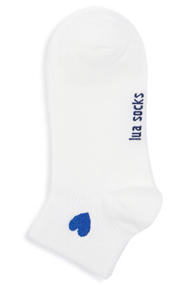Socken mit Herz Strickerei