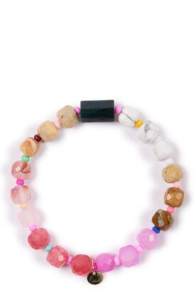 Armband Precius mit Halbedelstein, Rosa