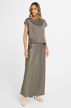 Maxi-Rock in Satin Optik